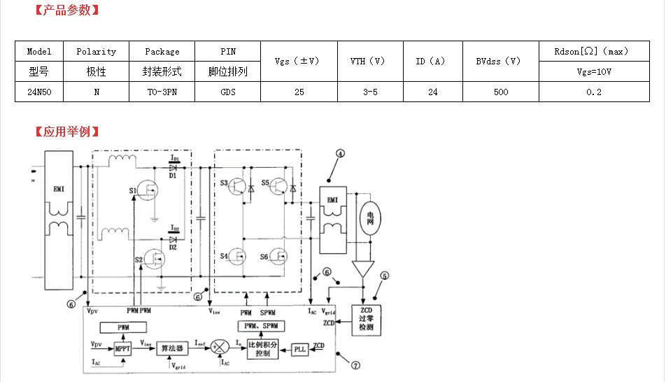 24A电流2SK2837参数mos管厂家